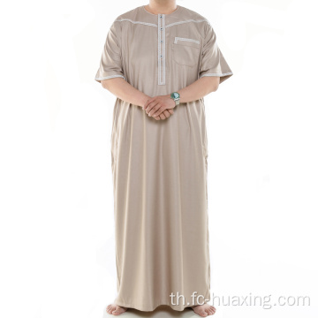 การออกแบบมุสลิมที่คลุมด้วยผ้า Jubah Jalabiya สำหรับผู้ชาย